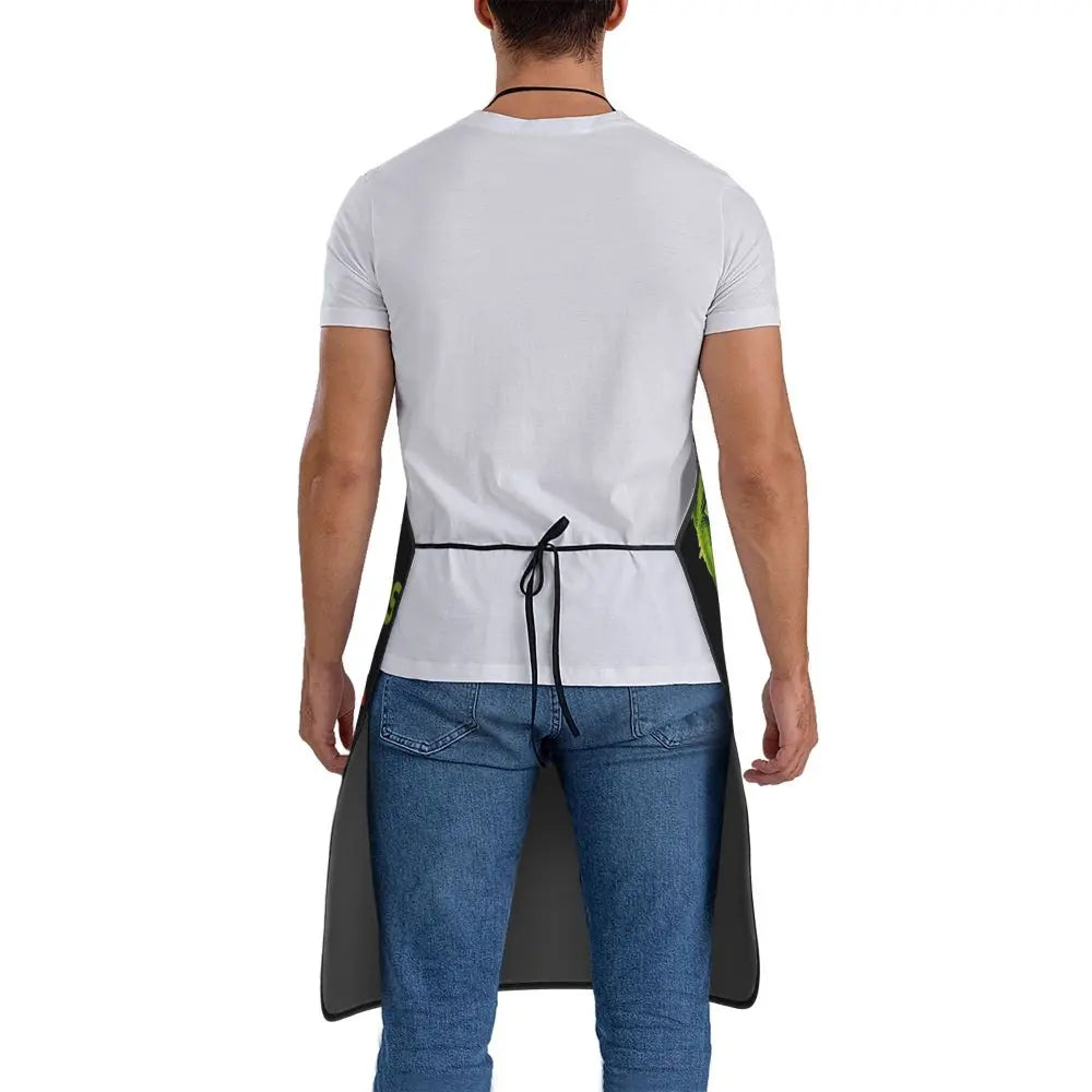 Christmas Grinch - This Is As Festive As I Get Apron Chef Cooking Cuisine Tablier Waterproof Bib Kitchen Cleaning Pinafore