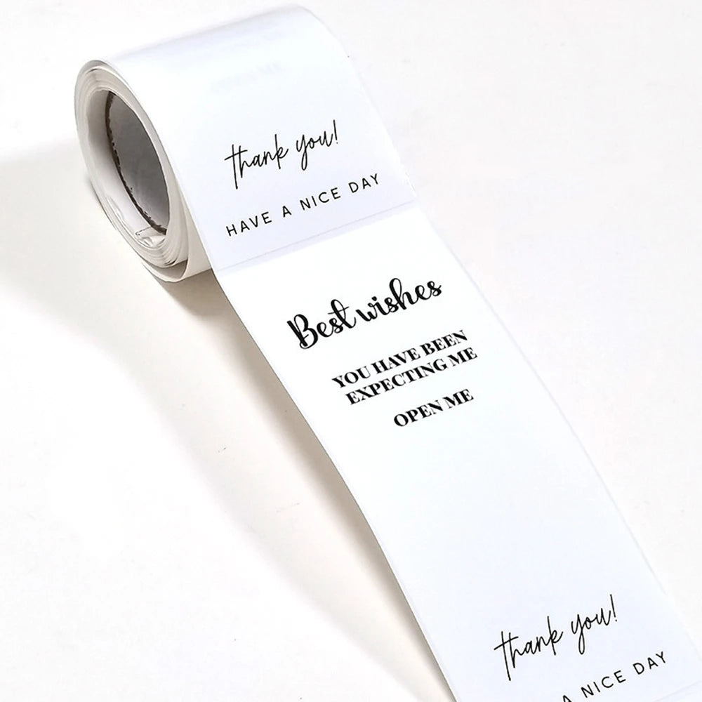 50pcs Flower Thank You Stickers Seal Labels For Gift Or Commodity Decor Stickers Small Business Packaging Sealing Stickers