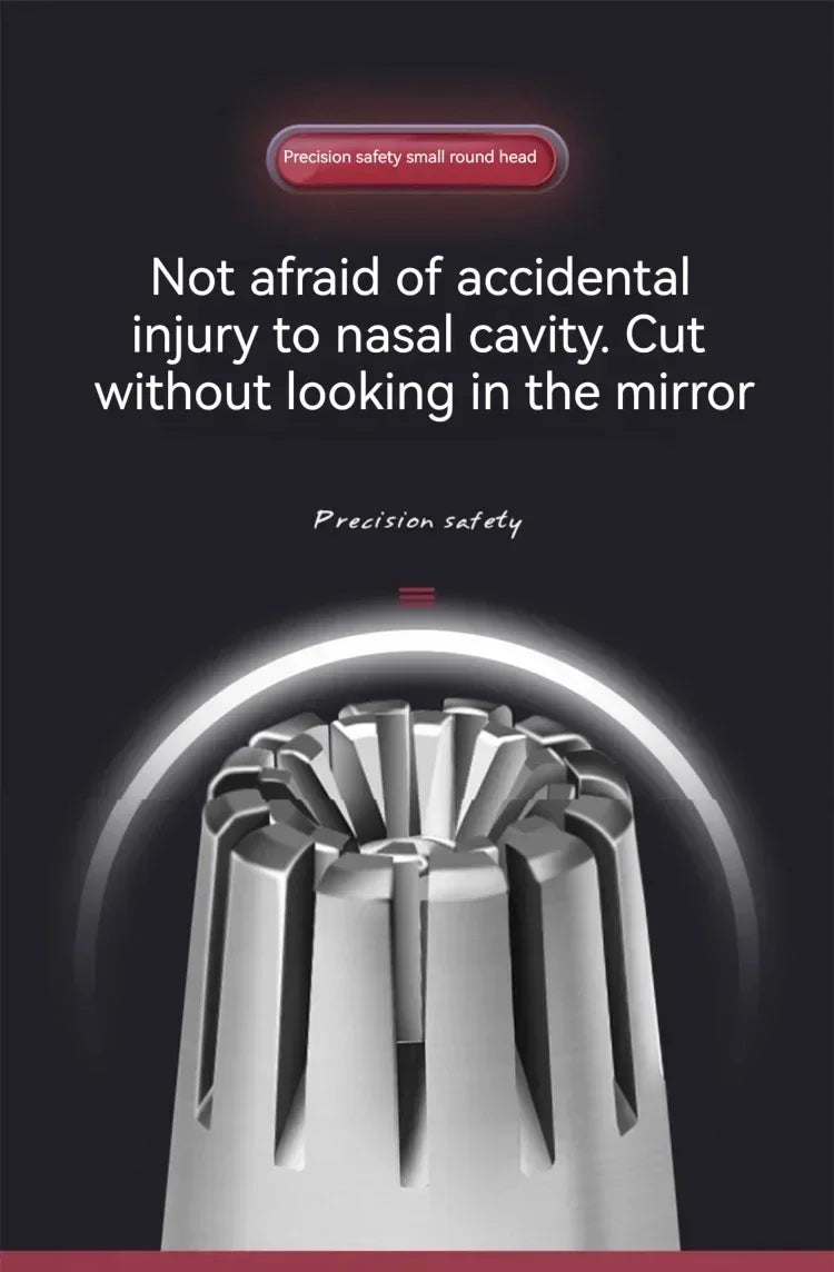 Rasoir électrique portable pour hommes, coupe de poils de nez indolore & d’oreille lavable