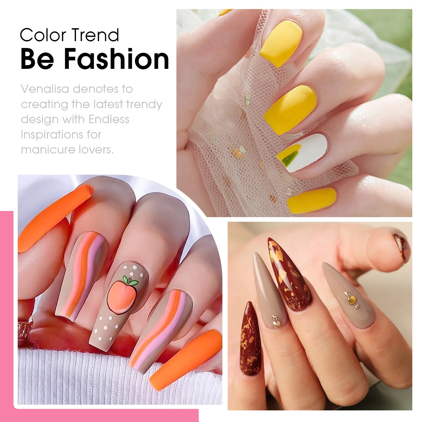 Kit de vernis à ongles en gel 6 couleurs