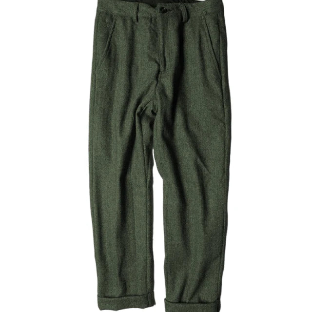 Pantalon de costume en laine style rétro