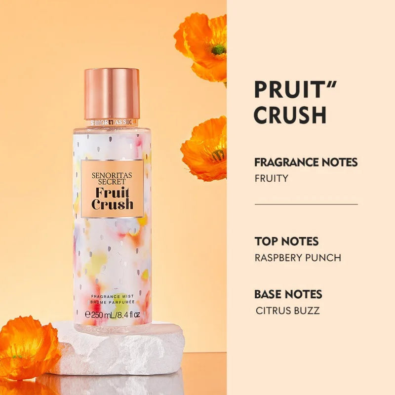 Parfum de fruits à fleurs thaïlandaises Parfum à la vanille pour femmes Parfum de rendez-vous longue durée Good Girl Parfume Body Spray Floral Mist 250ml