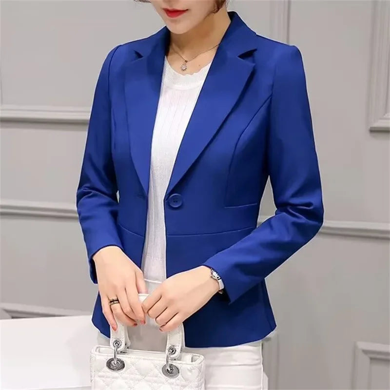 Slim Fit Women's Business Jacket Commuter StyleSmall Size Office Goddess Suit Top Casual ElegantChinese Fashion Coat