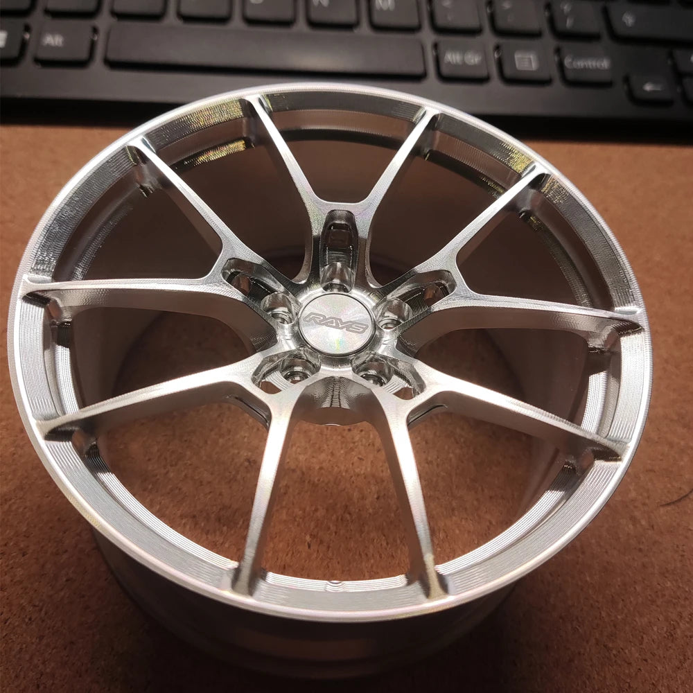 1/5 Car Model Metal Forged Assemble Refitting Wheel Hub  Creative Desktop Display  Personalized  Modification Toys Gift