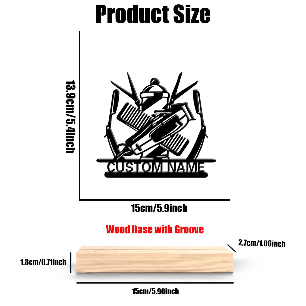 1pc  statue en métal personnalisée