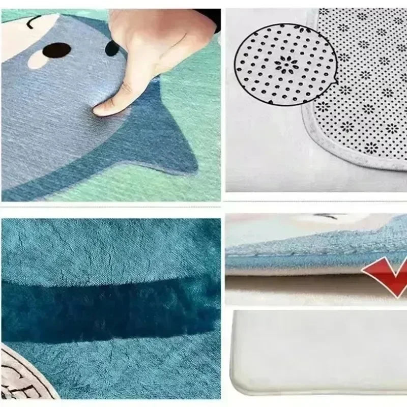 Luxury Crystal Velvet Plush Shag Carpets Large Size Area Rugs  Living Room Bedroom Home Decor Soft Floor Mats Non-Slip Backing