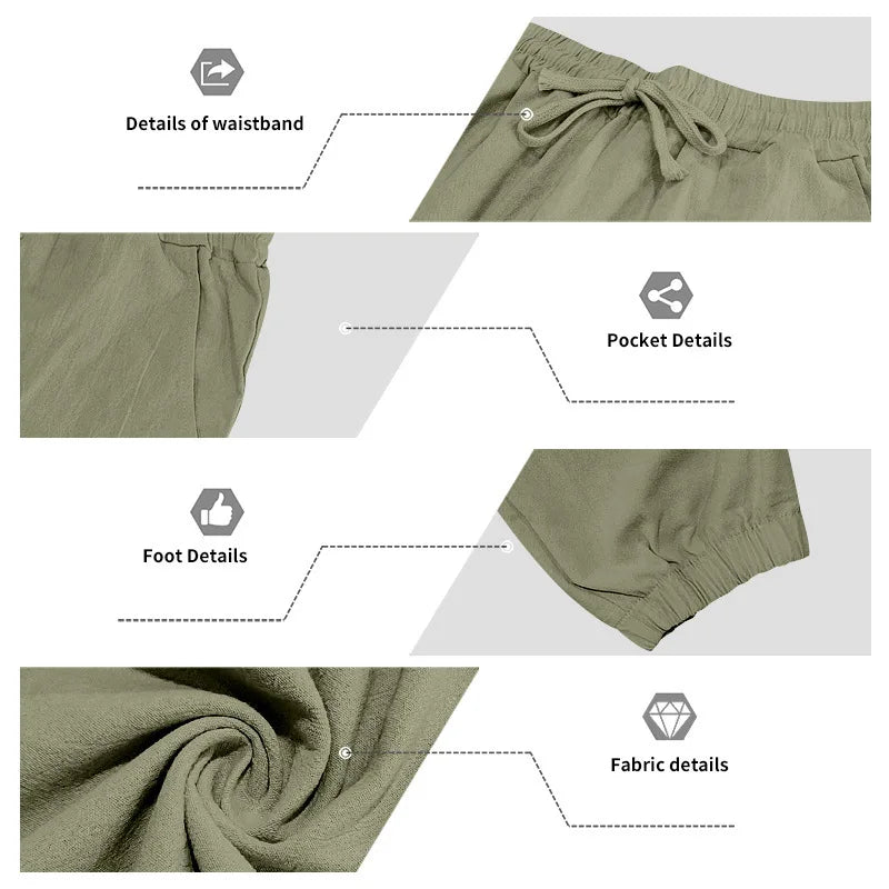 Ensemble en lin lâche américaine Automne