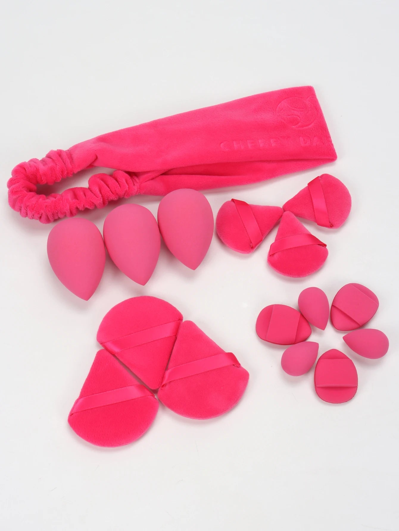 Casual Hairband 16-Piece Set, Face Wash, Facial Cleansing, Makeup Removal, Travel, Suitable for All Skin Types