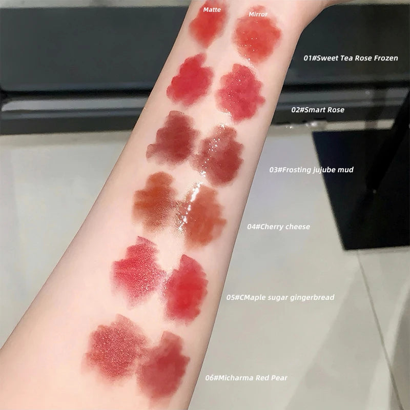 Gege Bear Double-ended Lipstick with Lip Oil for Moisturizing and Hydrating Layered Color-developing Long-lasting Lipstick