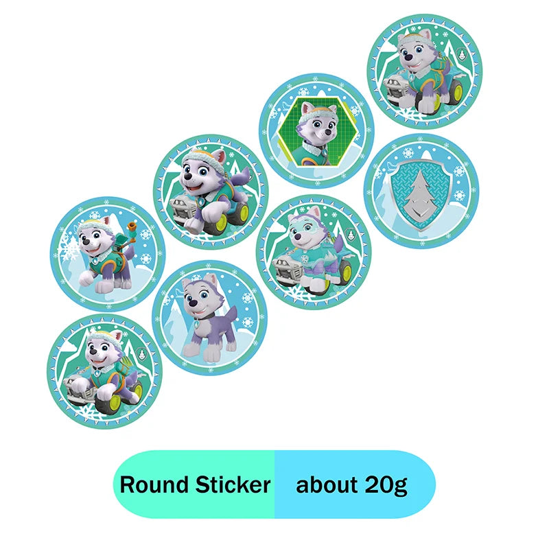 Paw Patrol Snow dog Everest Cartoon Animation Theme Birthday Party Decorations Disposable Sticker Balloon Paper Plates Supplies