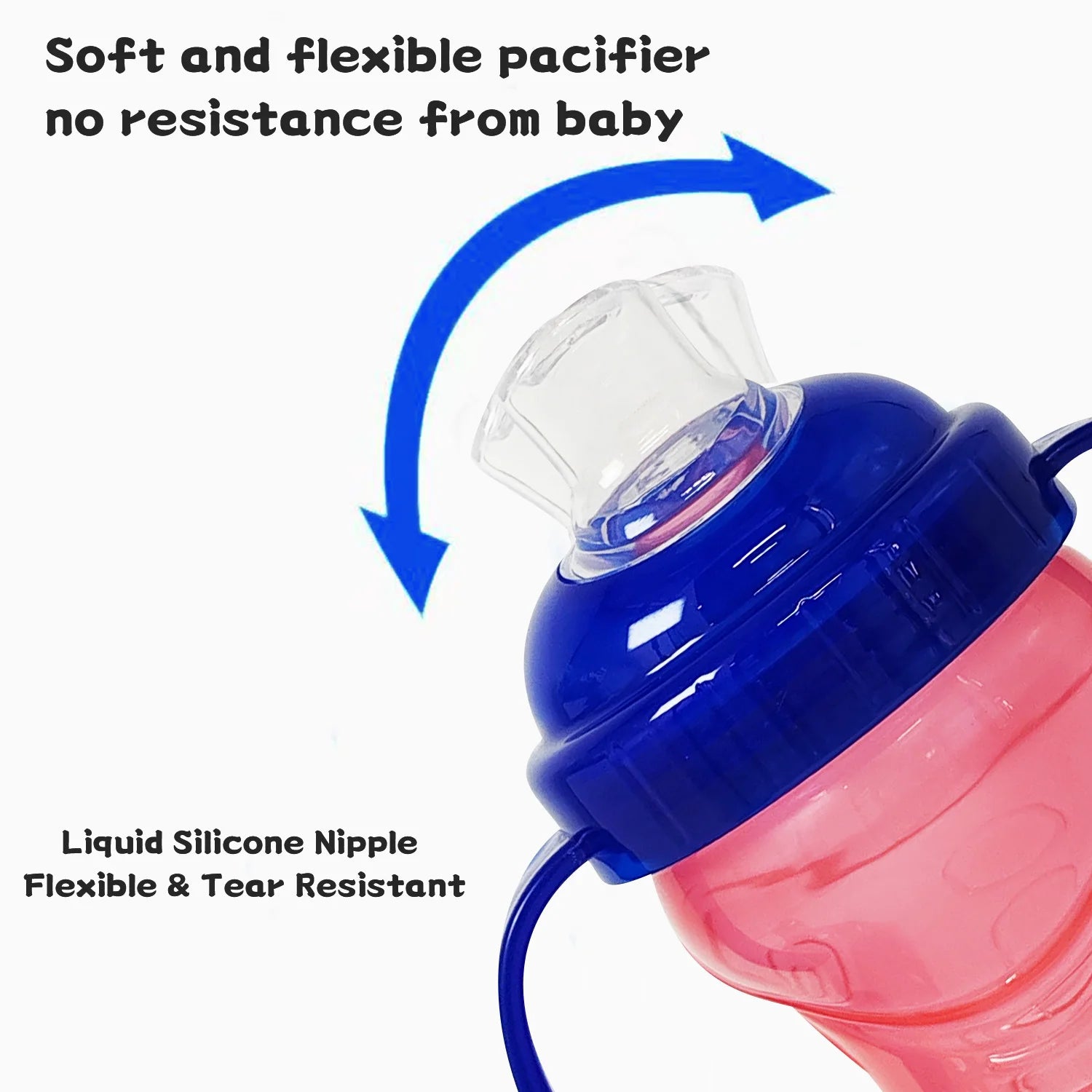 270ml children learn to drink cup anti bucking duck mouth cup baby more than one year old direct drinking milk cup