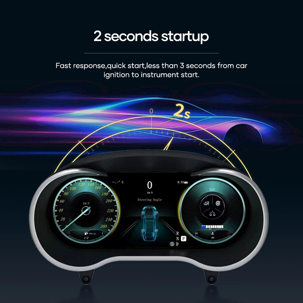 12.3''  Instrument Paneel Cockpit For  Benz C GLC S205 W205 V205 117 X253 2015-2018 Ntg5.0 4.5 5.5Auto Digital Dashboard Cluster