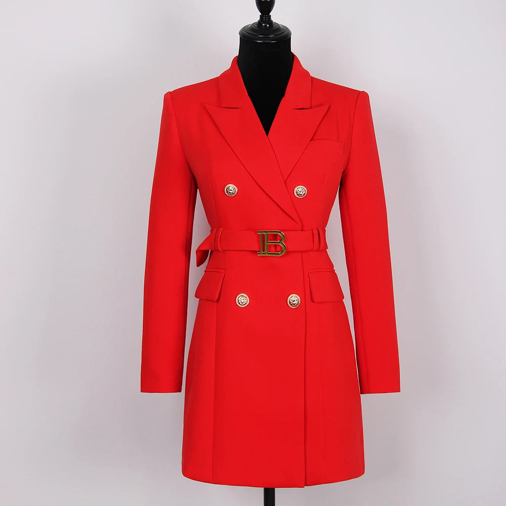 Suit Skirt Spring And Autumn New Temperament Ladies High-quality Waist And High Goddess Professional Suit Dress Jacket Female