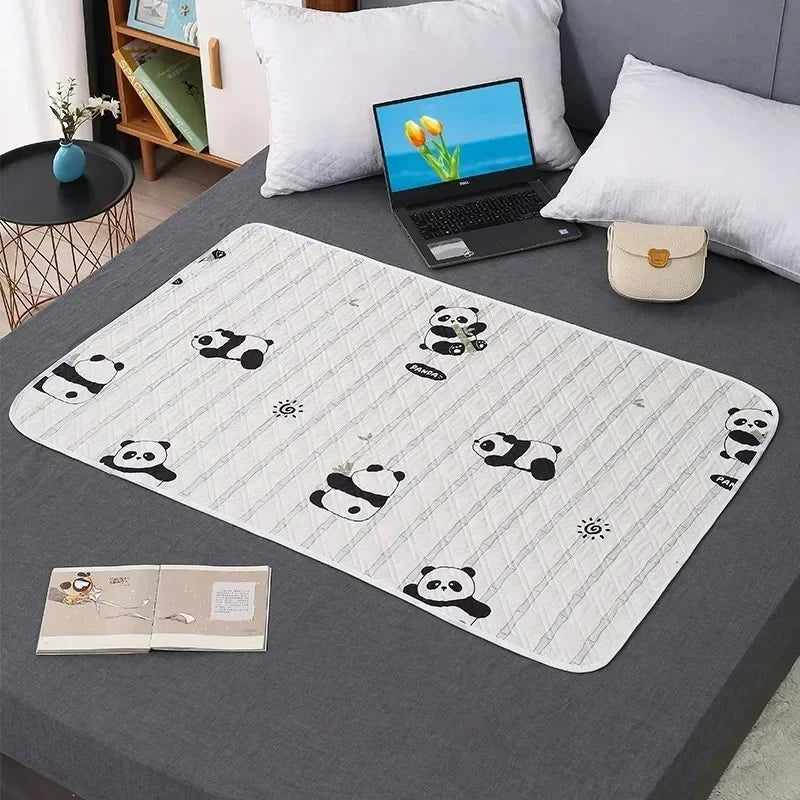 Newborn Cartoon Urine Pad Portable Cute Double Sided Bed Mat Waterproof Washable Diaper Changing Pad Children Diaper Products