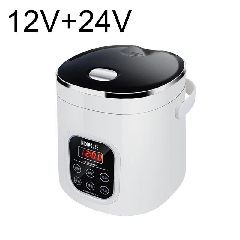 2L vehicle electric cooker 12V+24V general model of large truck car 2L car mounted Rice cooker is suitable for cars and trucks