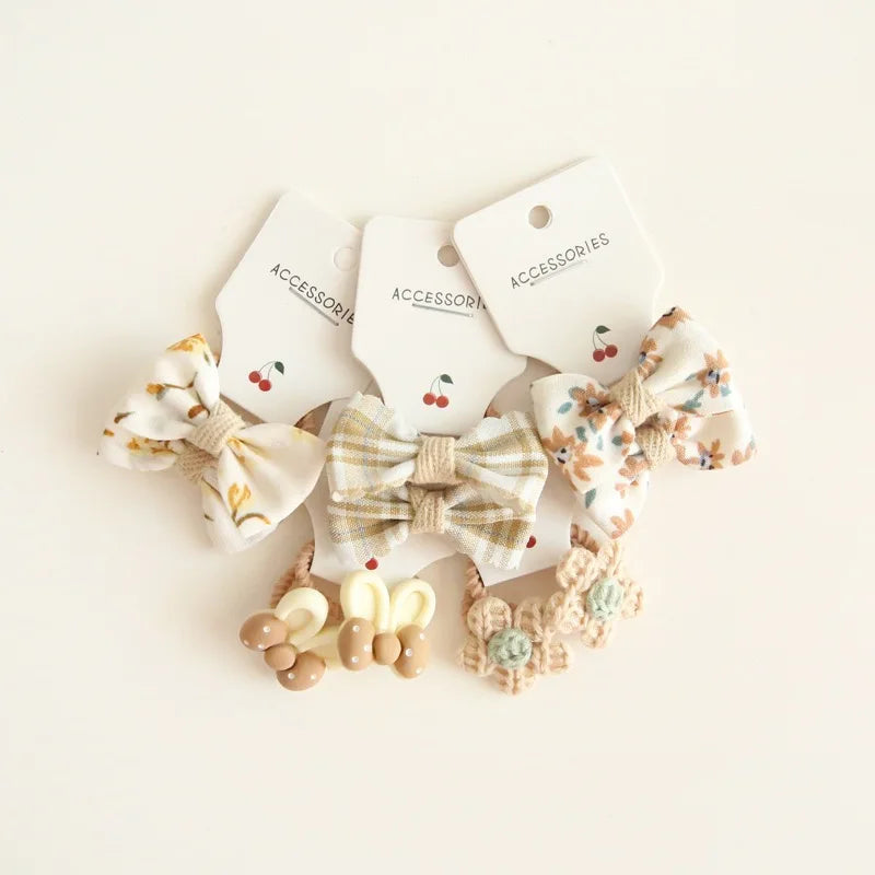 Elastic Hair Bow for Children, Children's Headwear, Hair Accessories for Girls, Cute Hair ties, Lovely Hair Rope, 10Pcs per Lot