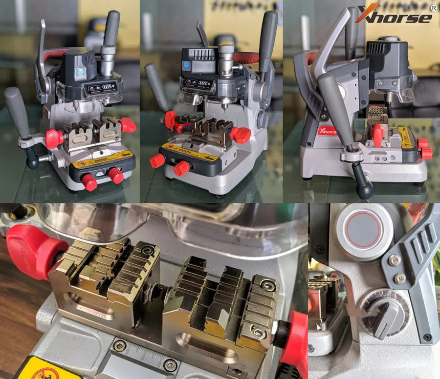 Manuel de machine de découpe de clés Xhorse Dolphin XP-007 XP007 avec clés de coupe de piste de batterie au lithium intégrée/touches latérales/à fossettes