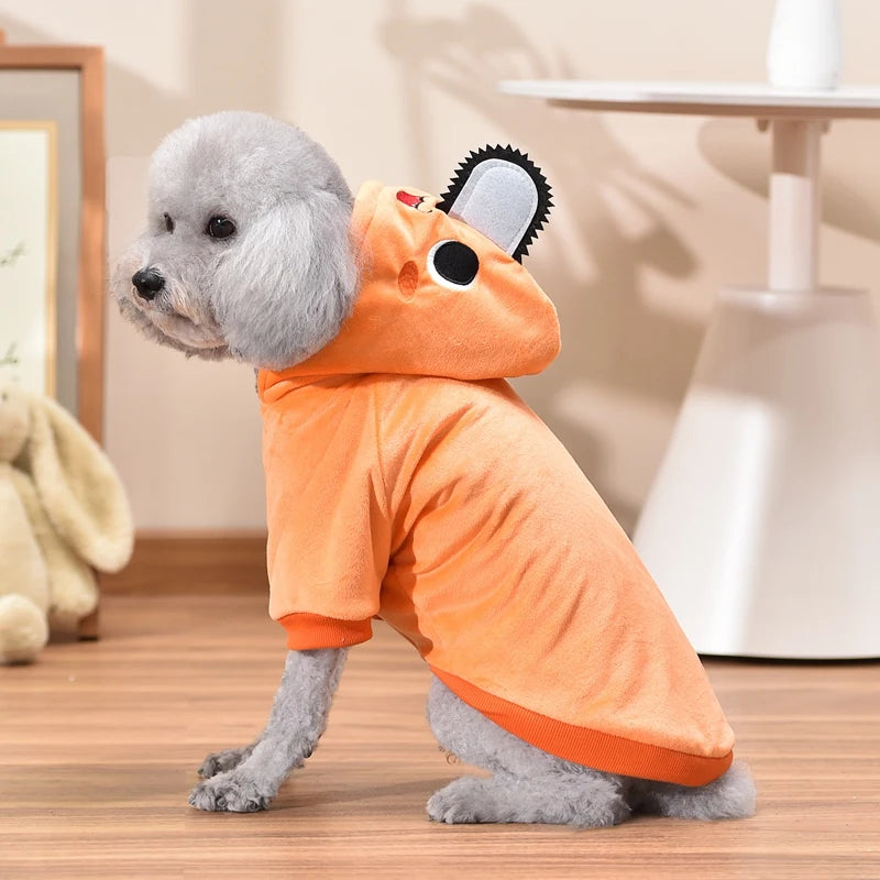 Orange Pet Apparel For Small Medium Large Dogs Funny Autumn Winter Cat Corgi French Bulldog Yorkie Hoodie Clothes XS 6XL Stuff