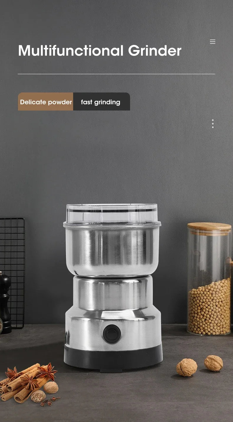 Mini Electric Grinder Household 300ml Ultrafine Baby Food Pulverizer Coffee Grinder Spice Pepper Grinder Grain Mill 4 Blades