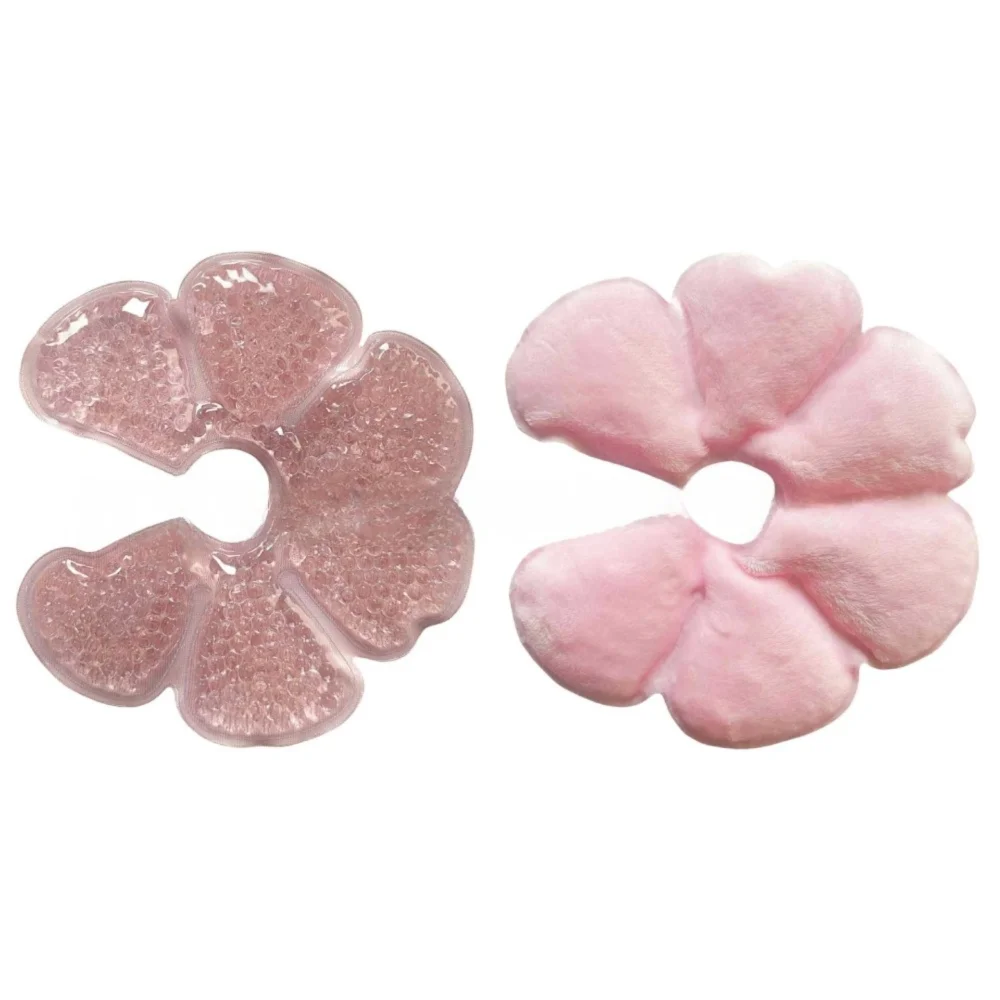 2pcs Petal Design Breast Therapy Pads Ice Compress Reusable Breastfeeding Gel Pads Ice Pack Pain Relief Patch