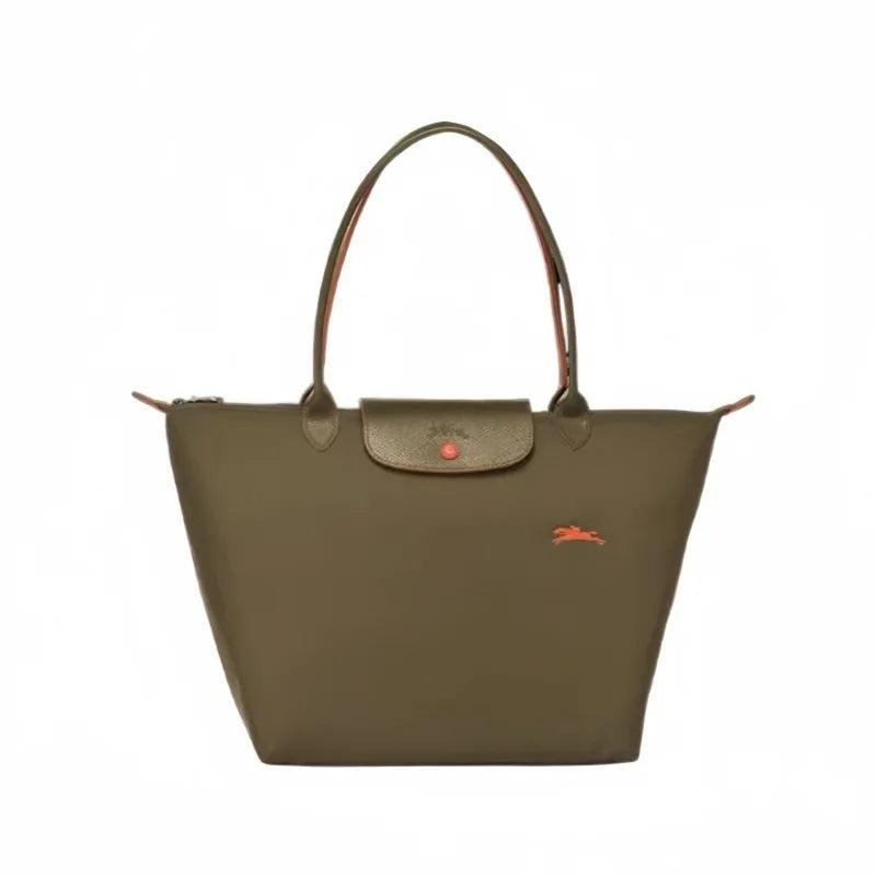 1 Women foldable hobos nylon Handbag Bags Classics Lady Tote Bag embroidered Shoulder Bags short and longchamp handles bags