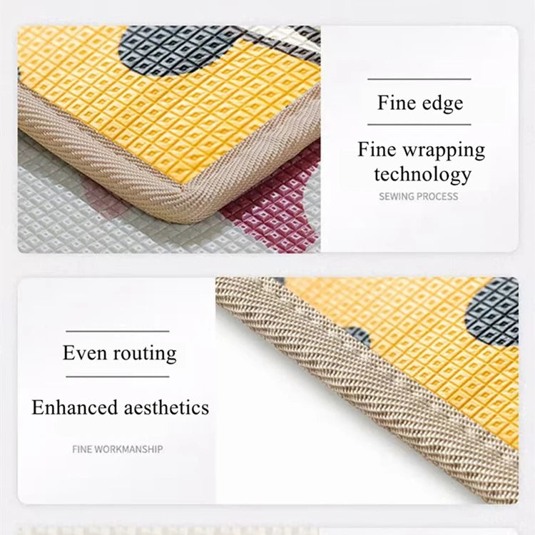 New 1CM EPE Crawling Play Mats Baby Activity Gym Folding Carpet Baby Game Mat for Children's Safety Mat Rug Non-toxic 200x180cm