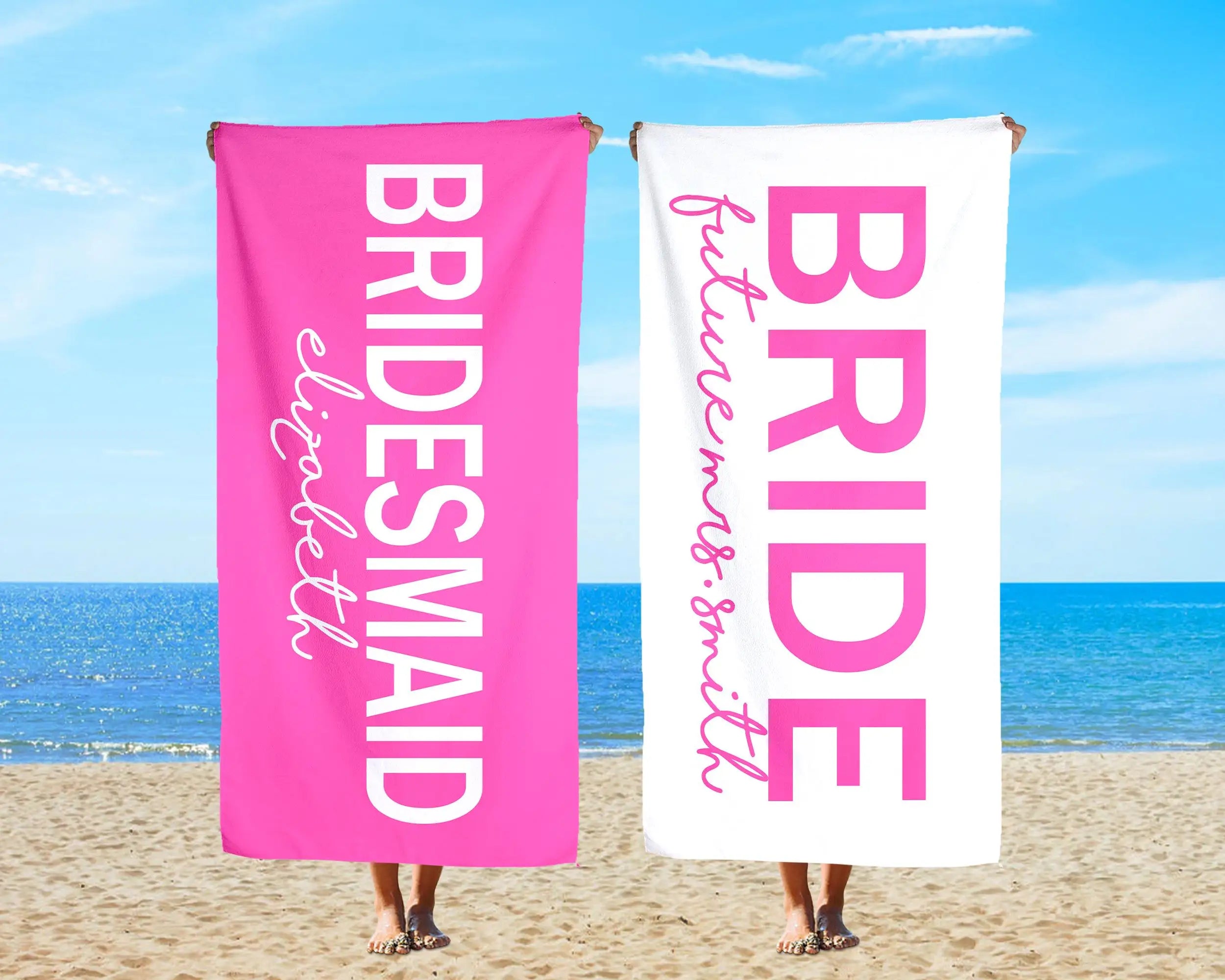 Microfiber Quick Dry Beach Towel Personalized Towel Customized with Names Words Logo Suitable Seaside Gym Yoga Fitness Travel