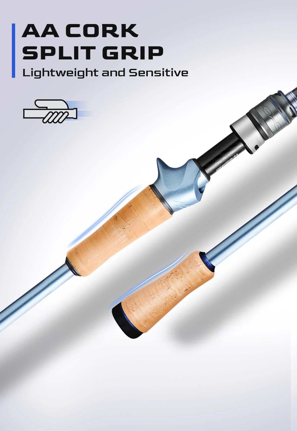 HANDING Miracle BFS Fishing Rod 90g Lightweight Fishing Rod 40T Carbon Blanks Casting Rods FUJI® A Guides High Sensitive Rod