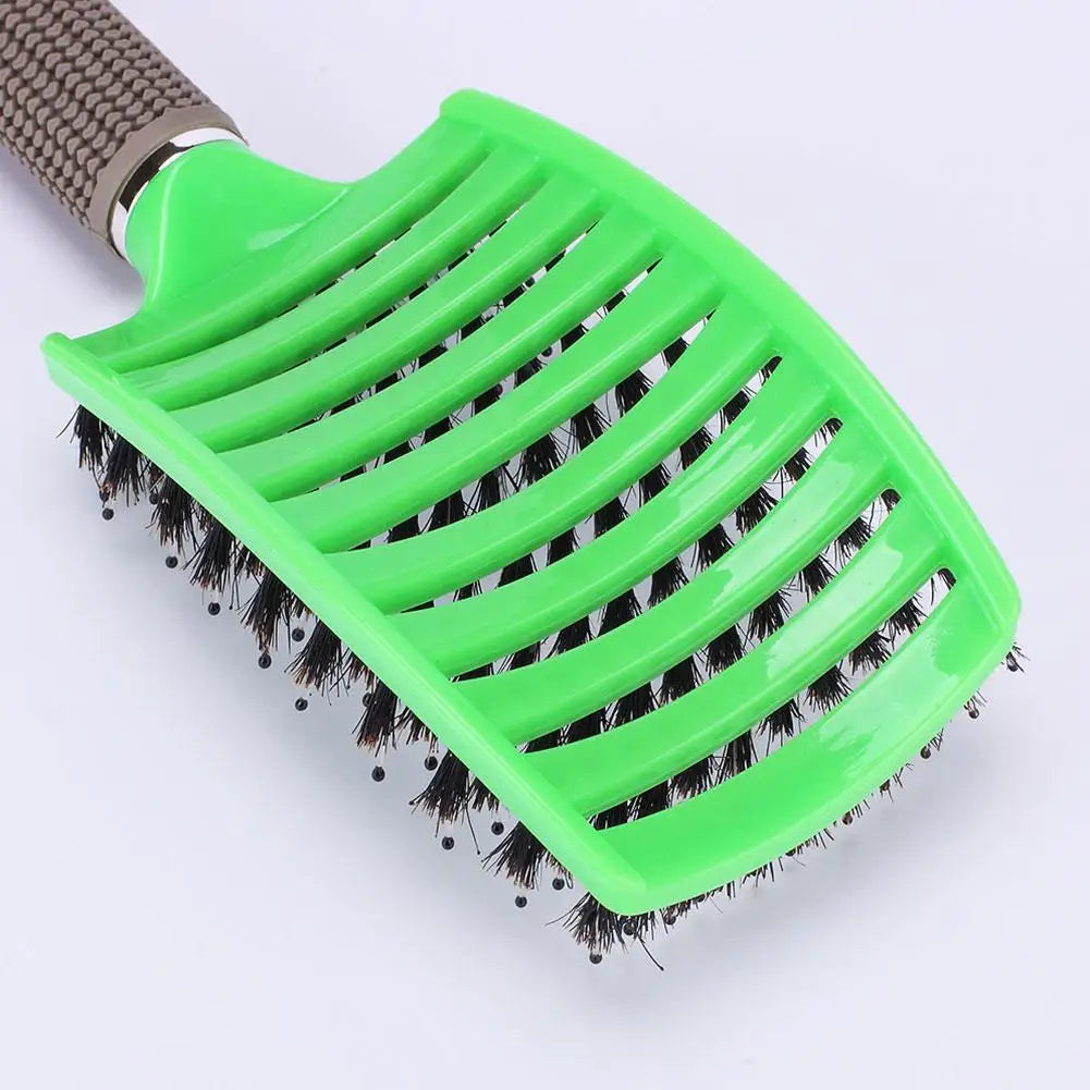 Brosse à cheveux, cheveux bouclés ou mouillés pour femmes, peigne de massage du cuir chevelu, outils de coiffure de salon pour femmes