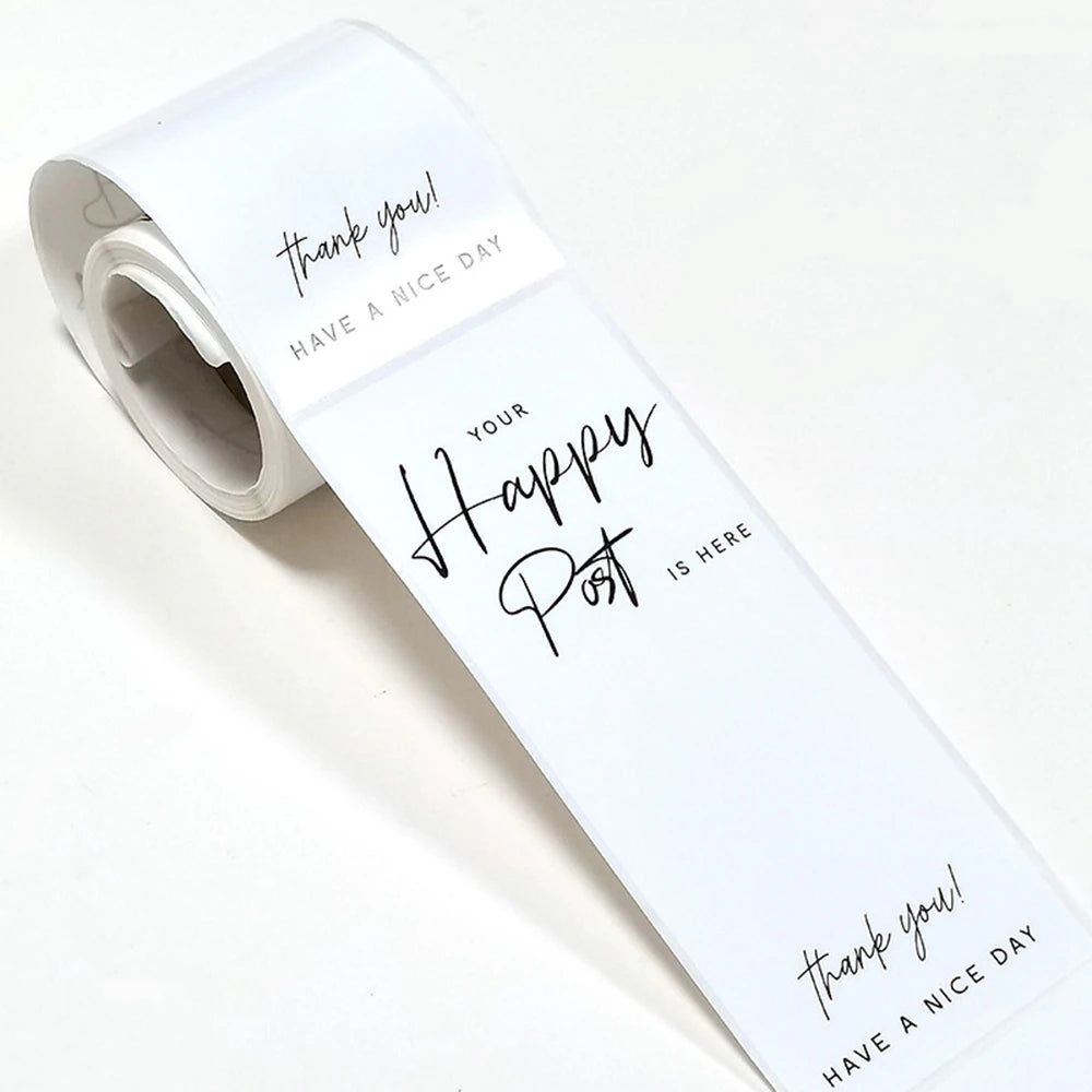 50pcs Flower Thank You Stickers Seal Labels For Gift Or Commodity Decor Stickers Small Business Packaging Sealing Stickers