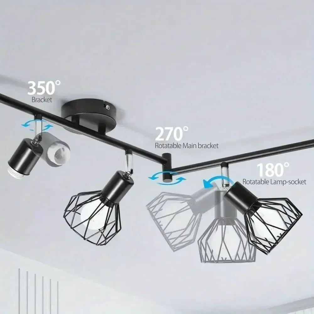 E14 Swivel Bar Spot Wall Lamp Ceiling Lamp Spots LED LED Wall Spot Lamp for Kitchen Living Room Bedroom