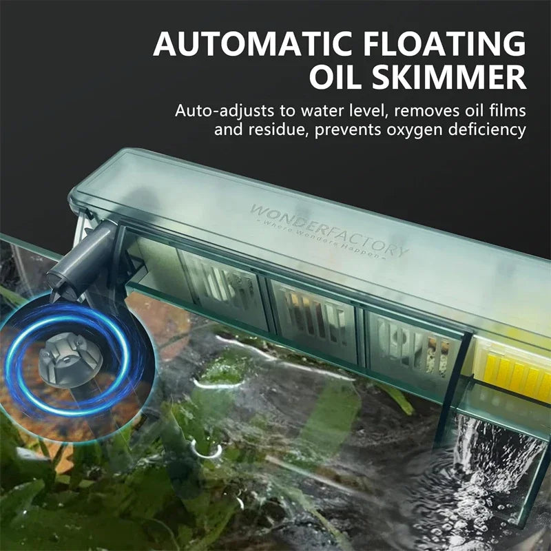 220V Aquarium 3 in 1 Adjustable Filter Fish Tank Wall Mounted Filters Biological Filtration Water Purification Circulation