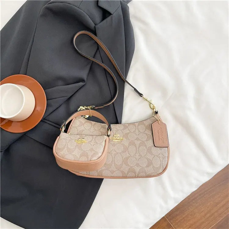 2025 Latest! Modern Vintage Cherry Crossbody - Mahjong - Style Chain Bag, Shoulder/Underarm Design, Women's Light Luxury