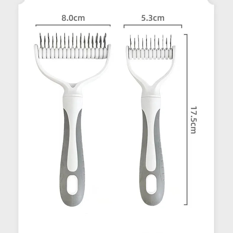 Pet Fur Knot Cutter Cat Hair Remover Comb Cat Grooming Shedding Tools Double Sided Brush Long Curly Hair Cleaner Pets Products