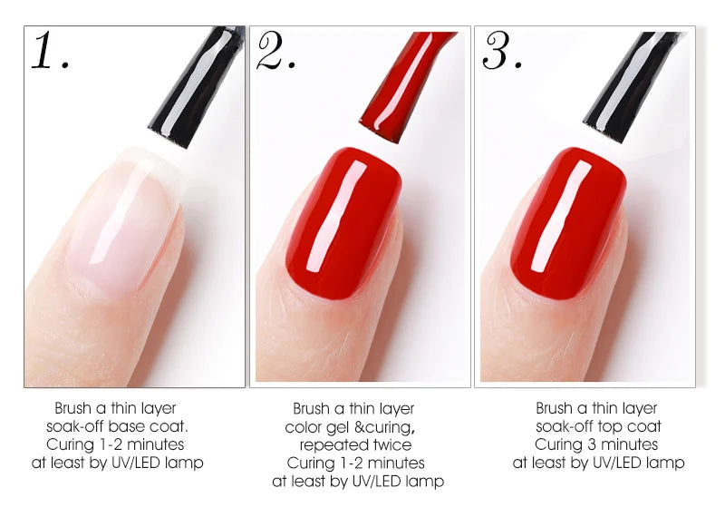 6pcs/kit VENALISA Collection de couleurs de Noël Ongles d’hiver