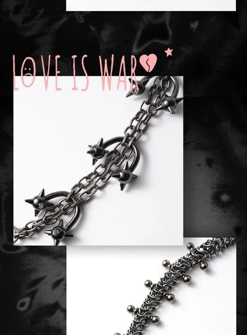 Original Punk Gothic Style Necklace City Main Style Retro Heavy Industry Cross Necklace Couple Trendy Accessories