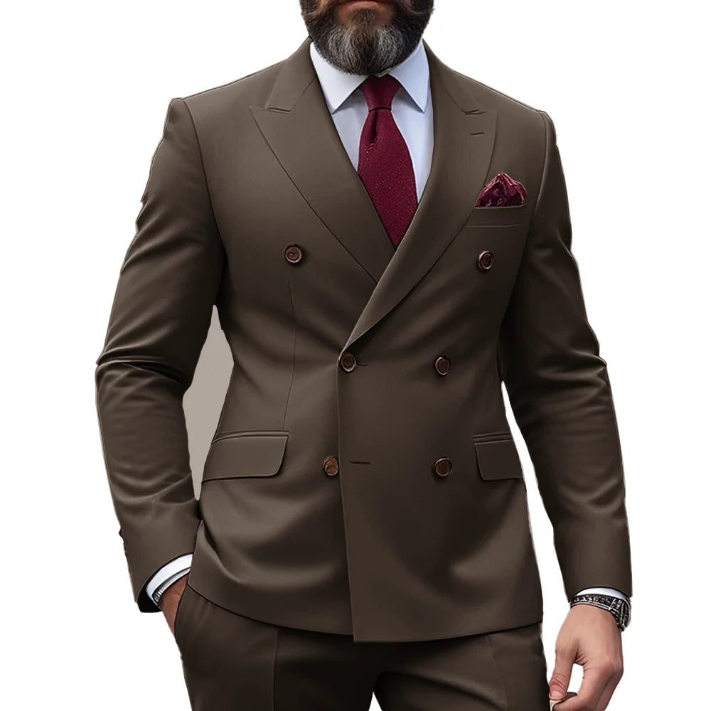 Ensemble de costume 2 pièces double boutonnage