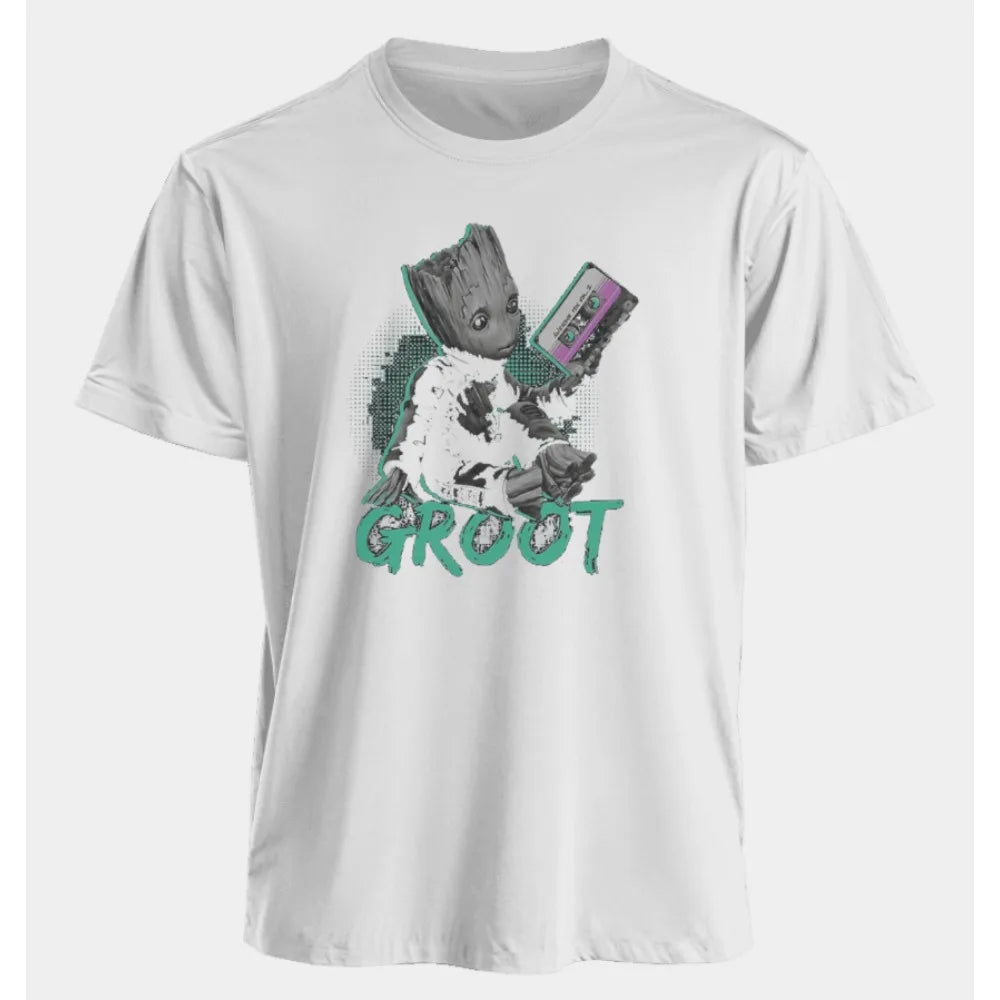 Marvel Men's and Women's T-shirts Groot Summer American Spring and Autumn New Classic Oversized Sporty Style Short-sleeved