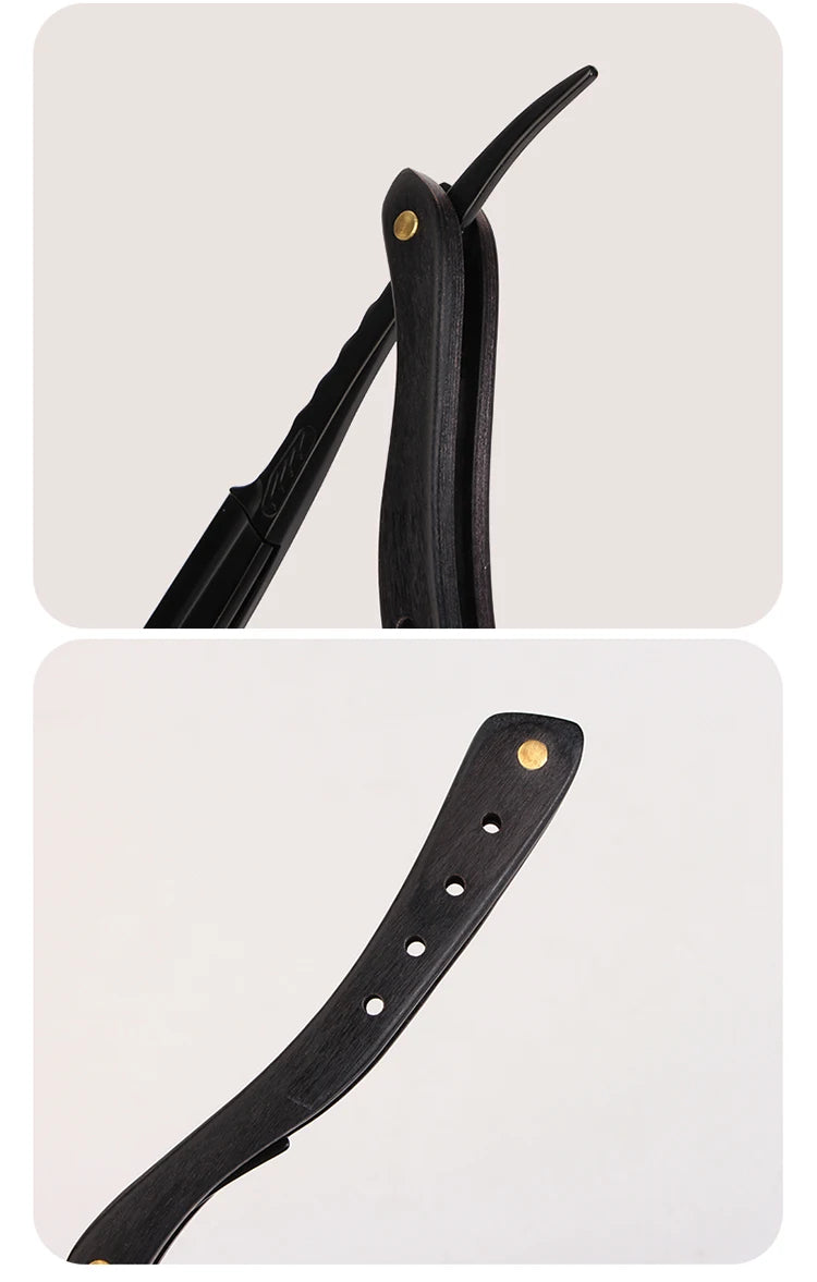 Rasoir à cheveux Pliant Lames remplaçables Couteau de rasage Acier inoxydable