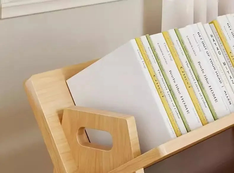 Bibliothèque inclinable en bois dans le salon/bureau, étagère à livres de bureau, organisateur, étagères de rangement pour affichage CD/magazine/livres