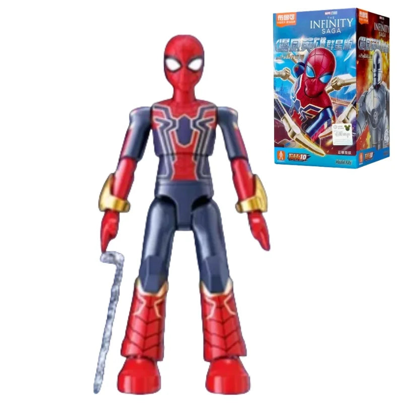 BLOKEES Marvel Building Blocks Galaxy Version 2 Unlimited Legend series Spider Man Iron Man Assembling Toy Model Ornaments Gifts