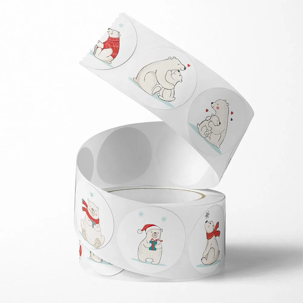 2.5cm Cute Cartoon Round Thank You Gift Labels Creative Children's Reward Stickers Scrapbooking Stationery Sealing Stickers