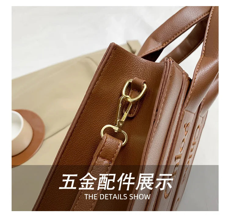 ‌2025 Fashion Embroidery Handbag - Adjustable Shoulder Tote, Crossbody Purse, Trendy & Practical, Perfect for Daily Outfits‌