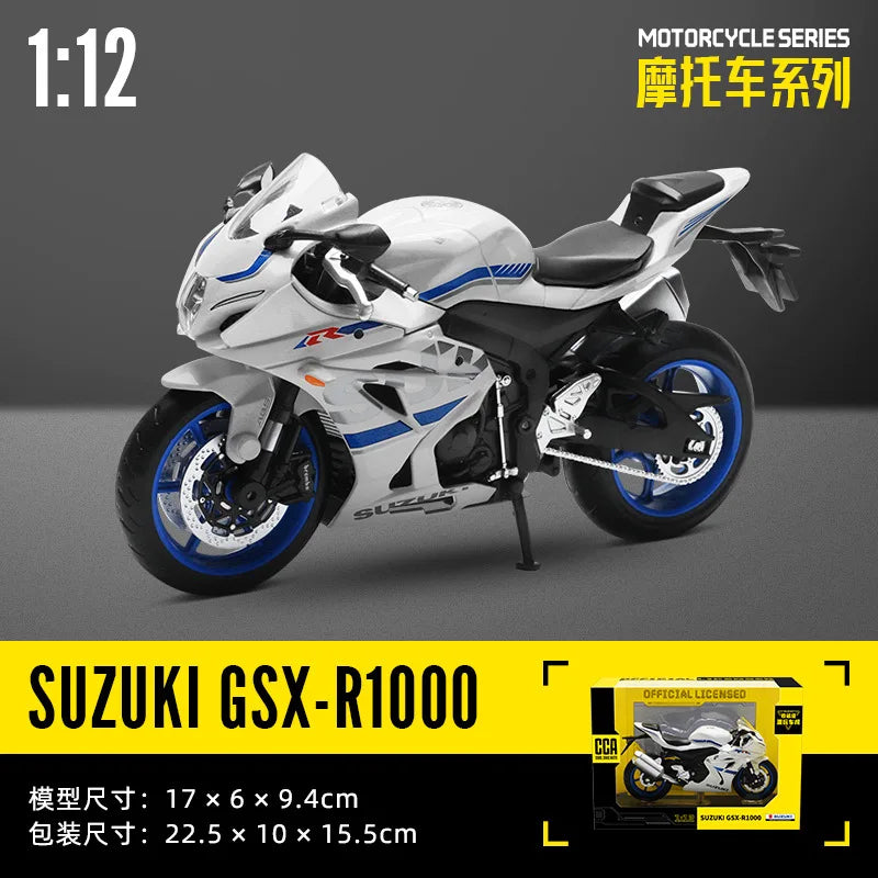 MSZ CCA 1:12 BMW R1250RT with base alloy die-cast car motorcycle model, toy gift giving, die-cast static motorcycle model
