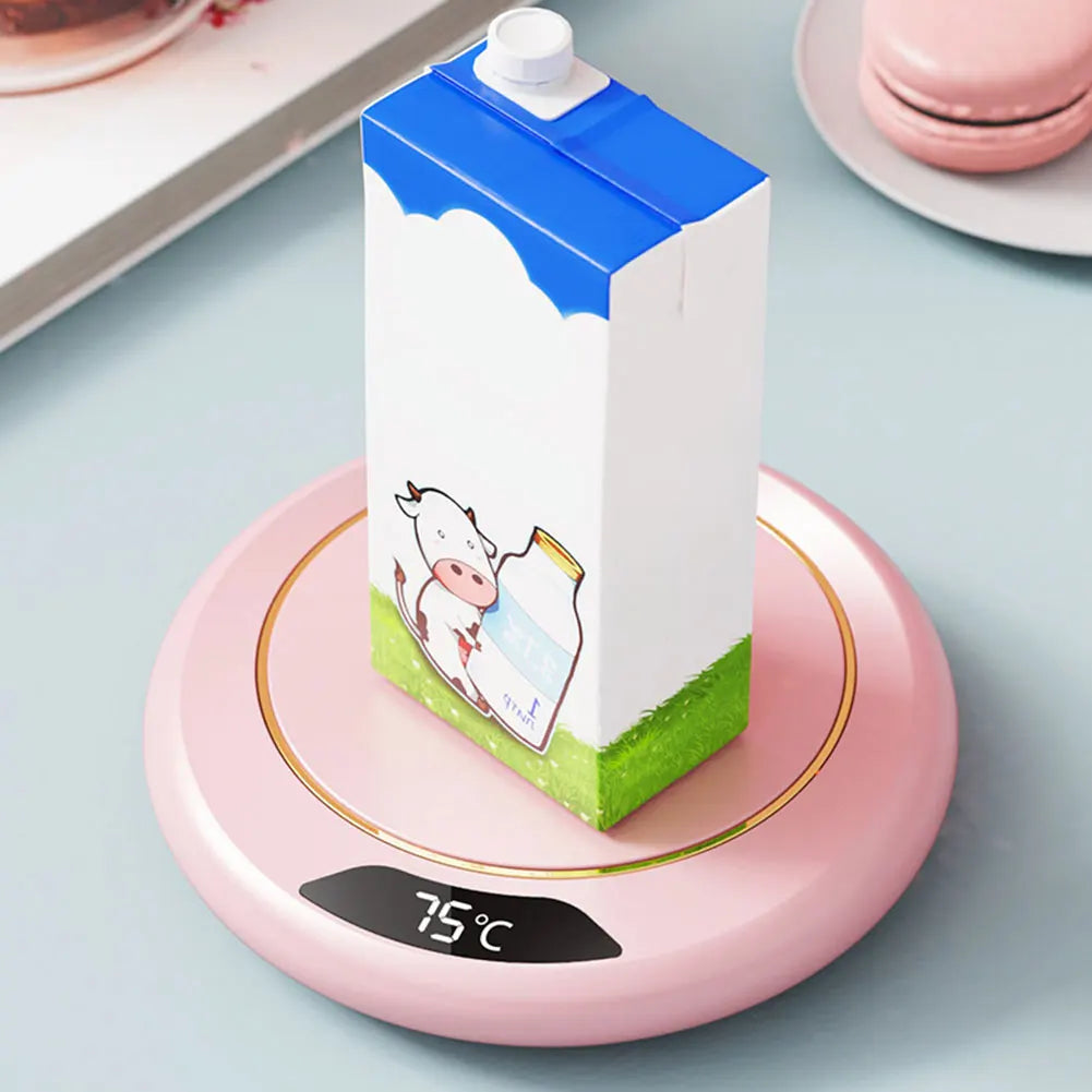 USB Smart Cup Warmer with 3 Temperature Settings Electric Beverage Warmer Coffee Cup Warmer for Coffee Milk Tea Beverage