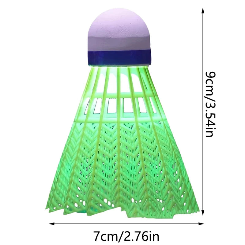 5/10Pcs LED Badminton Lighting Balls Luminous Badminton Shuttlecocks Sports Night Glowing Training Badminton Balls Dark Games