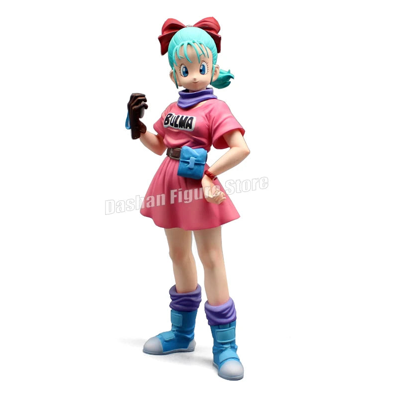 Dragon Ball Z Figures Glitter & Glamours Bulma Action Figure PVC Anime Model 26cm Tenkaichi Budokai Bulma Ornaments Toys Gifts