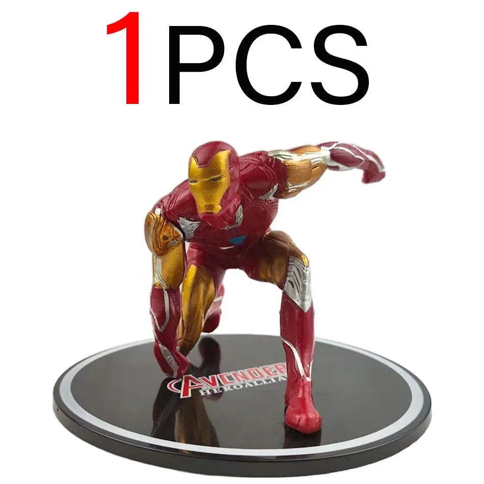 2025 New Marvels Comics IronMans Spidermans Venoms Handmade Model PVC Material Animations Decoration Children's Birthday Gifts