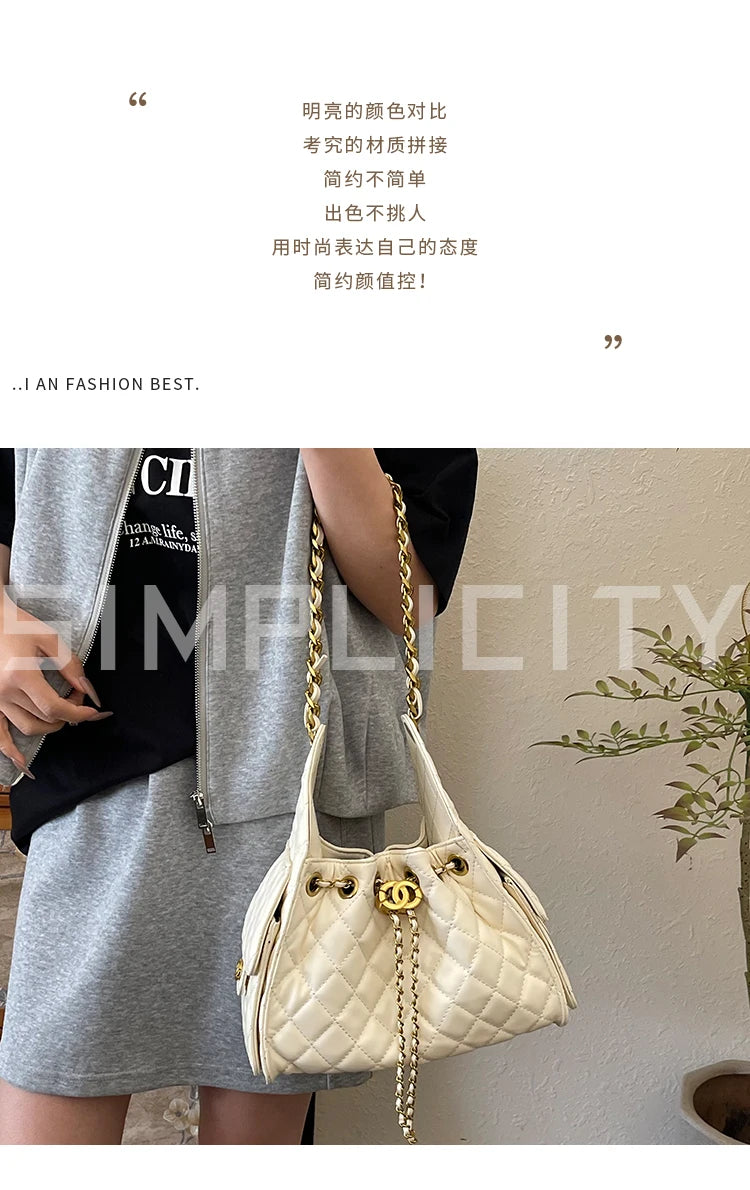 Luxury Messenger Bag For Ladies, Genuine Leather Shoulder Handbag Famous Designer Elegant Classic Women Style