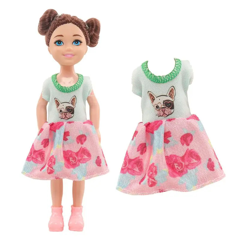 10 Pieces 5.5 Inch Doll Clothes Set Kids Toys 5 Fashion Dresses Swimsuit Bikini Accessories For Baby Girls DIY Game Present